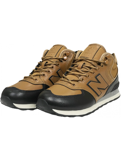 New Balance 574 Mid Brown Black с мехом
