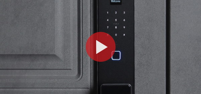 Стальная дверь   Лира (биометрический замок Smart lock K06)