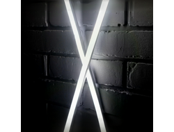 Неон фронтальный 220В, 15x14 мм, белый корпус