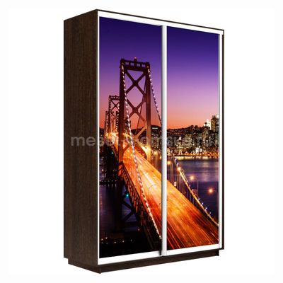 ЕН095 Шкаф-купе Дуо-Фото (Ночной мост) 1200*450*2200