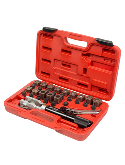 Набор для развальцовки трубок с гидроприводом 30 предметов МАСТАК 102-10031C