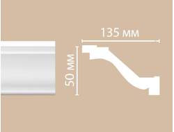 Потолочный плинтус из полиуретана с гладким профилем DECOMASTER (Декомастер) - 96331