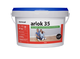 Клей для ПВХ Arlok 35 контактный, многоцелевой упаковка 13 кг.