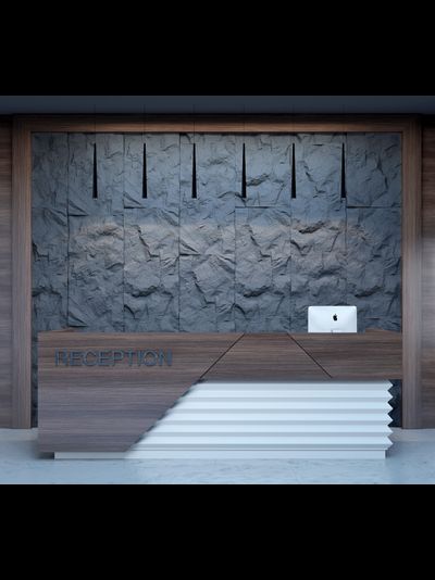 Стеновая панель Bello Deco C001-1 PU, 3D, дюрополимер, влагостойкая, под покраску, 120х60х6 см