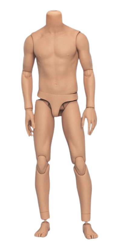 Модульное тело с шеей (загорелое) - 1/6 muscle body style (MH2405A) - MAHA studio