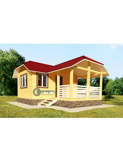 Б-13  ГАБАРИТНЫЕ РАЗМЕРЫ: (7Х5.5М) 1 ЭТАЖ, ОБЩАЯ ПЛОЩАДЬ: 34М²