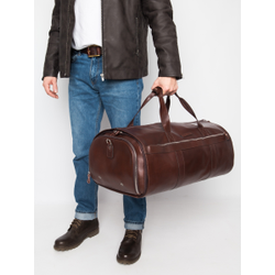 Кожаный портплед / дорожная сумка Milano Premium 
brown (арт. 4035-53)