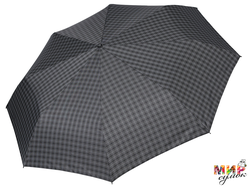 14-MCH Зонт муж. Fabretti, облегченный суперавтомат, 3 сложения, клетка
