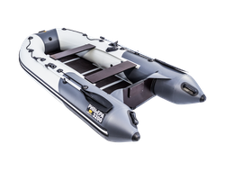 Моторная лодка Ривьера Компакт 3200 СК светло-серый/графит комби