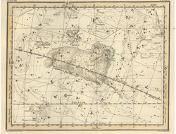 Картина обогреватель, фото старинной Карты созвездий Северная муха, Овен