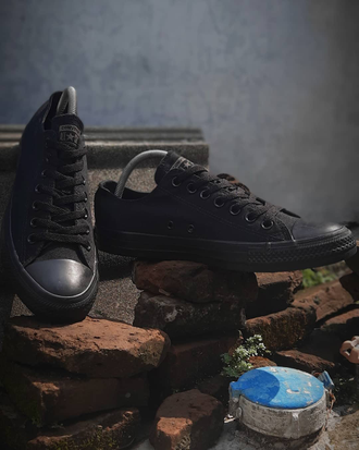 All black converse all star hot sale