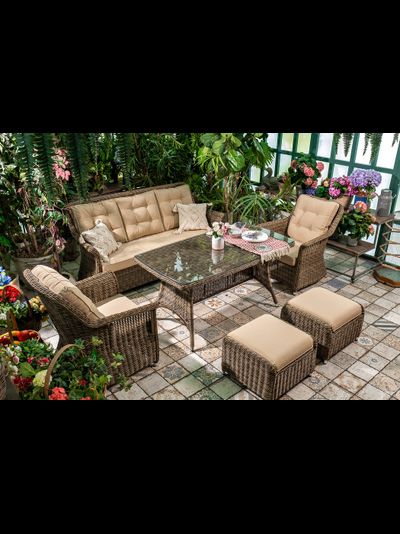 Диванная группа OPAL c оттоманками