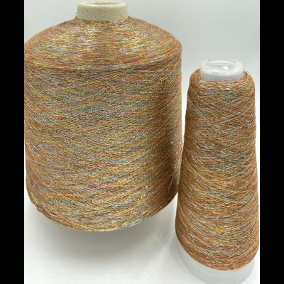 TORCITURA di DOMASO BACH LUREX  люрекс 1/ 34000 65% ВИСКОЗА 35% PL   (50 грамм, 1700 метров) цв. 165PR золото мультиколор