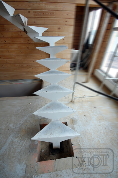 мк №41. металлический каркас лестницы