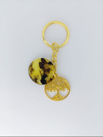 Брелок &quot;Денежное дерево с янтарным диском&quot;