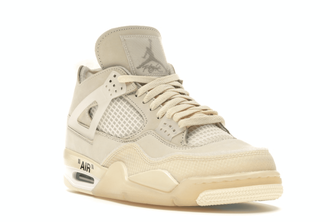 Nike Air Jordan Retro 4 Off White Sail сбоку