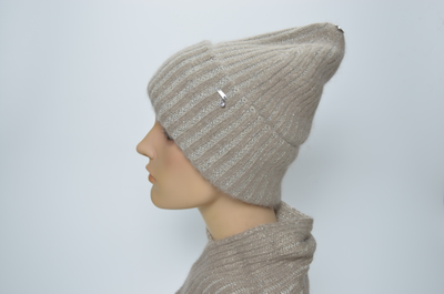 Шапка Vizio 203 CRY ореховая с отворотом