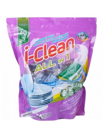 ROMAX I-Clean Таблетки для посудомоечных машин All in 1 (40шт)