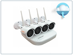 Novicam WIFI KIT 1204 - wi-fi комплект IP видеонаблюдения. Видеорегистратор + 4 Wi-Fi видеокамеры, поддержка 1 x SATA 3,5" до 8Тб  (IPEYE)