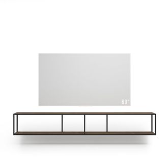 Тумба TV stand 200 lite black американский орех подвесной