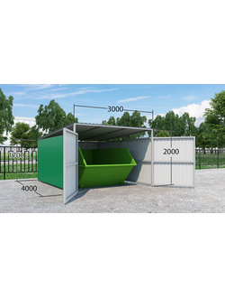 Контейнерная площадка для бункера 8м3