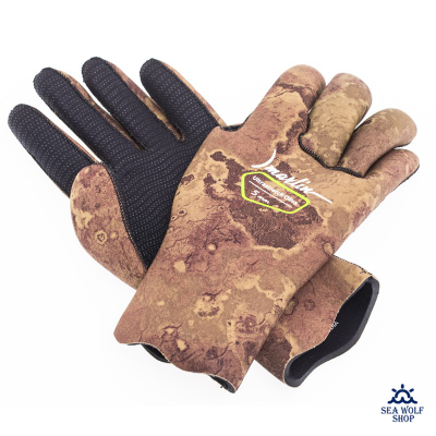 Перчатки неопреновые 5мм Marlin ULTRASTRETCH oliva р.M !promo