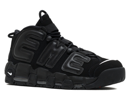 Nike Air More Uptempo 96 Supreme Черные полностью мужские