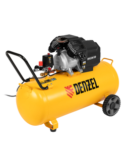 Компрессор воздушный DKV2200/100, Х-PRO 2.2 кВт, 400 л/мин, 100л Denzel
