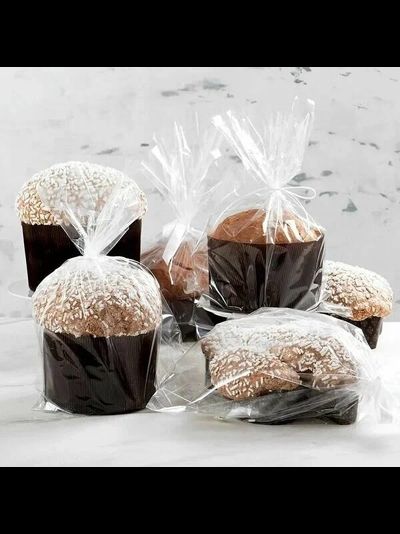 Пакетик с плоским дном для кулича/сладостей, 11*28см (100 шт.)