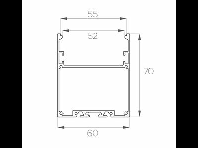 Алюминиевый профиль 4L-6070-S ANOD