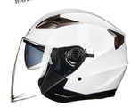 Шлем GXT SX02 3/4, открытый (мотошлем) с очками, белый