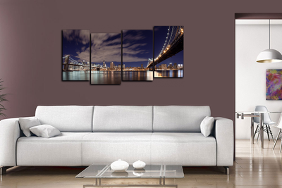 Модульная картина "Мостовые Нью-Йорка"