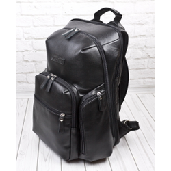 Кожаный рюкзак Bertario black (арт. 3102-01)