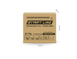 Стол теннисный всепогодный Start Line Game Outdoor с сеткой черный