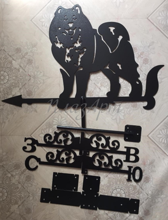 флюгер на крышу Собака