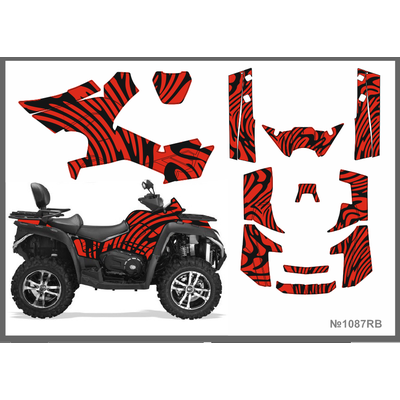 Наклейки на квадроцикл CF MOTO X8 2016 #1087