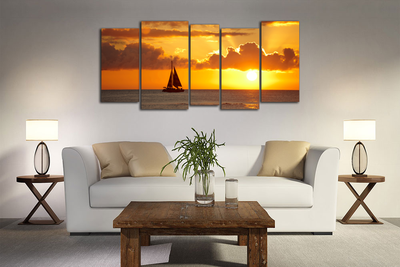 Модульная картина "Парусник"