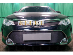 Защита радиатора Toyota Camry XV50/XV55 2015-2017  black верх PREMIUM