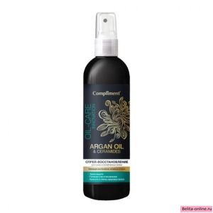 Compliment Argan Oil &amp; Ceramides Спрей-восстановление для сухих и ослабленных  волос, 200мл, арт875238
