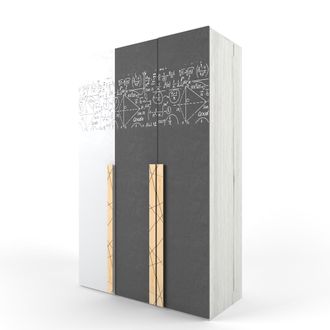 Шкаф 3-створчатый НЬЮ ТОН ГРЭЙ