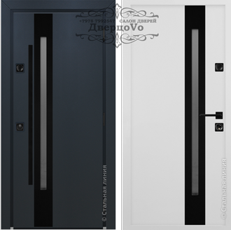 СТАЛЬНАЯ ЛИНИЯ®. БЕЛАРУСЬ. ХАСКИ В. БАРРОУ. ТЕРМОРАЗРЫВ. МЕТАЛЛ МУАР АНТРАЦИТ 7016/ МЕТАЛЛ БЕЛЫЙ 9003. ЭНЕРГОСБЕРЕГАЮЩАЯ ДВЕРЬ.