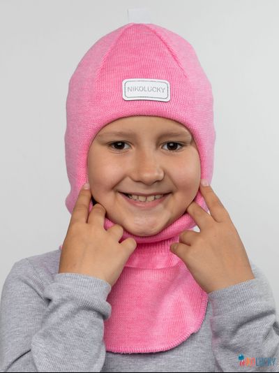 Шапка-шлем "NK"   20101-01, цвет розовый р. 50-52