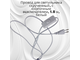 Провод для светильника скрученный, с кнопочным выключателем, 1.8 м, белый