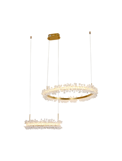 08245 36 PA Подвес диммируемый Лаура латунь Led 60W (4000K) с пультом ДУ