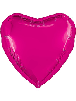 Сердце фуксия 45см