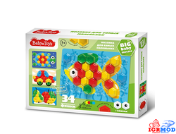 Мозаика для самых маленьких Рыбка 4цв. 34 эл. BABY TOYS  арт. 03576