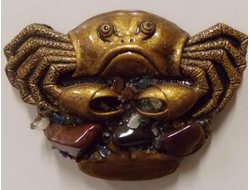 Магнит Краб самоцветы, арт А-89. ОПТ