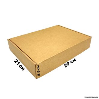 Коробка 29 x 21 x 5,5 см Бурый