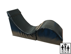 Терапевтическое релаксирующее кресло Кубик Малый - L50xB30xH40 черный