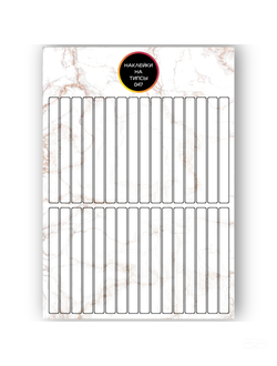 Бумажные наклейки на типсы NEW-047